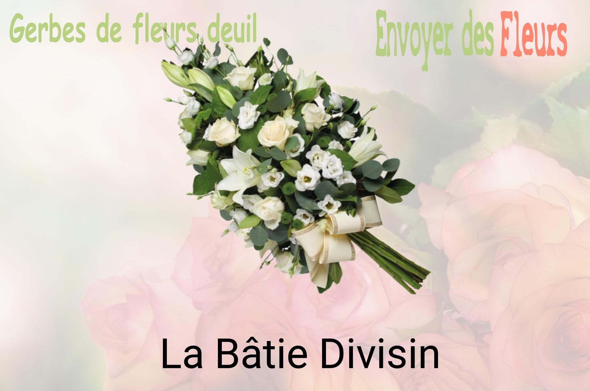 Gerbe de fleurs de deuil livrée à La Bâtie-Divisin